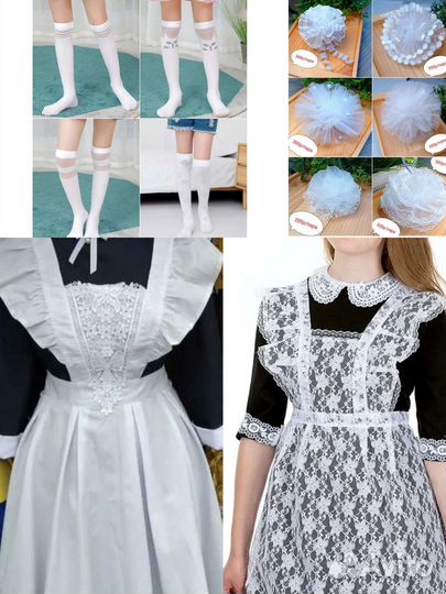 Фартук гольфы банты на последний звонок