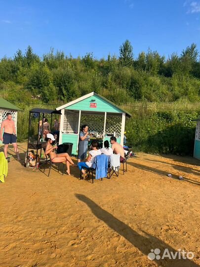 Снять беседку, домик на берегу с баней и джакузи