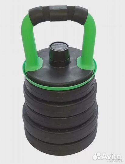 Гантели 2х15кг + переходник штанга\гиря