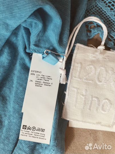 Льняное платье сарафан 120% Lino, 42-44р, Италия