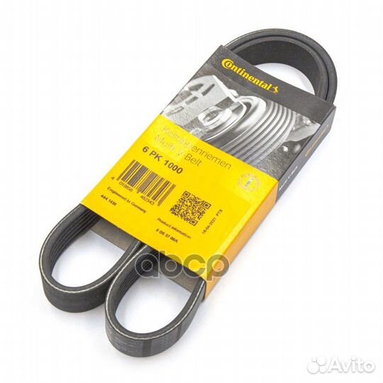Ремень ручейковый contitech 6pk1000 Continental