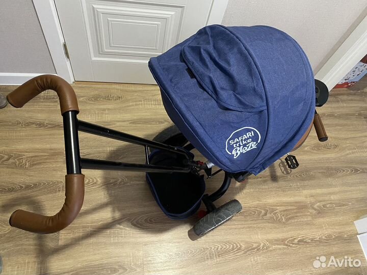 Детский велосипед трехколесный с ручкой