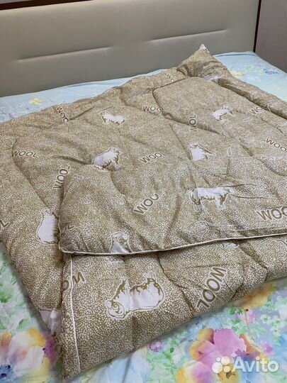 Одеяло овечья шерсть 1,5-спальное