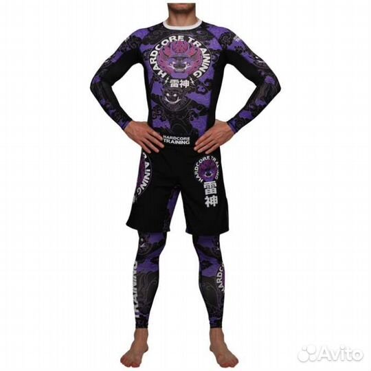 Шорты Hardcore training Raijin Black/Purple (М)