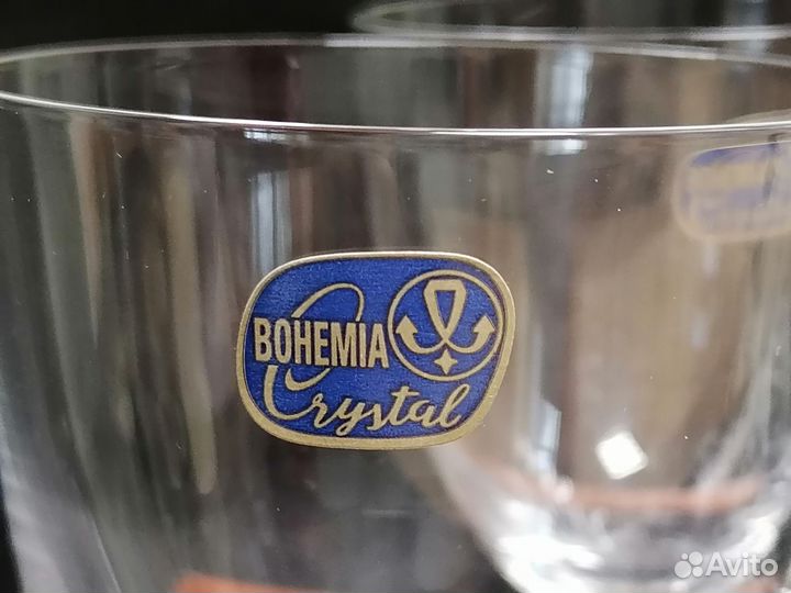 Бокалы для вина Богемия 6 штук новые