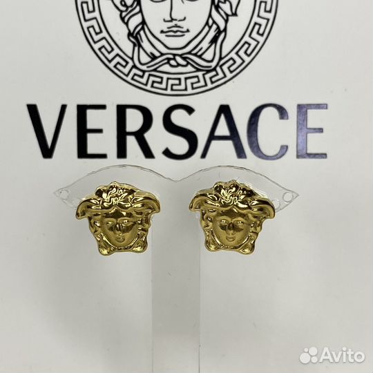 Серьги Versace гвоздики