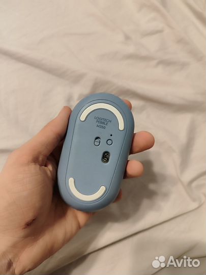 Logitech pebble m350 голубая
