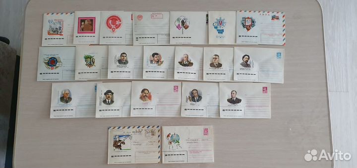 Почтовые конверты СССР. Чистые
