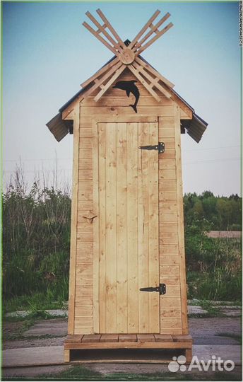 Дачный туалет с кошкой OTZ