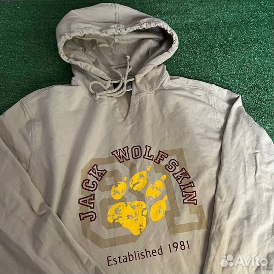 Большое лого Jack Wolfskin худи оригинал