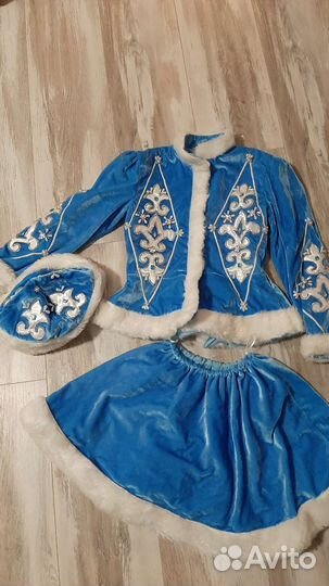 Новогодний костюм снегурочка 5-6 лет