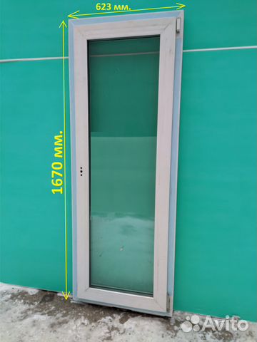 Окно (дверь) 3-х камерное новое 623*1670мм