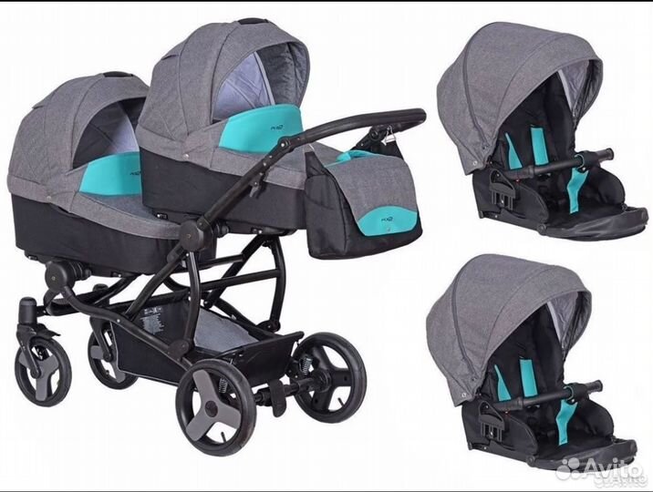 Прогулочная коляска для двойни бу