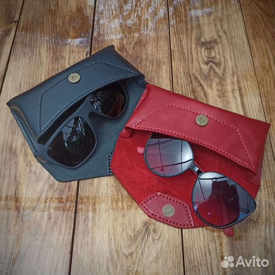 Чехол для очков натуральная кожа