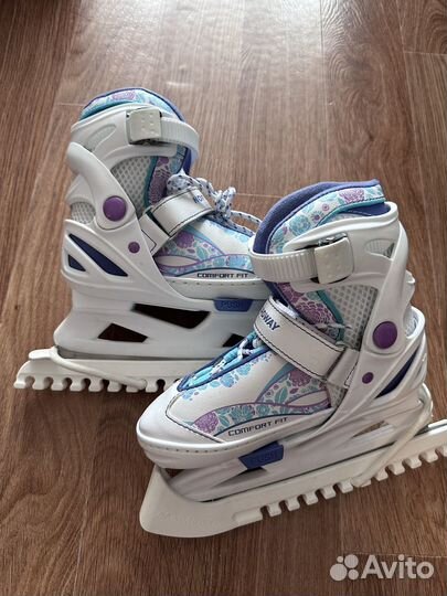 Коньки раздвижные для девочки