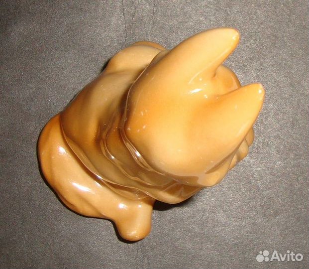 Фарфоровая статуэтка. Лиса, лисёнок. Рига