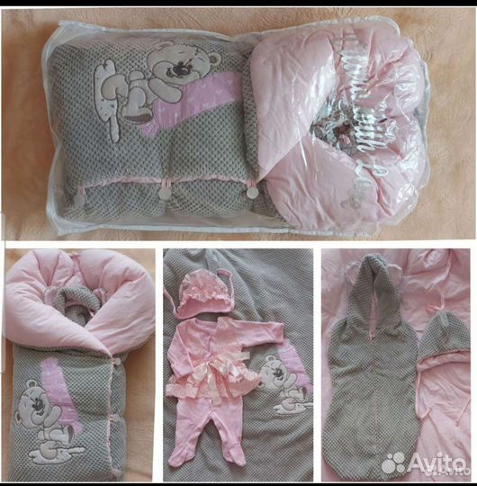 Комплект в кроватку, столик