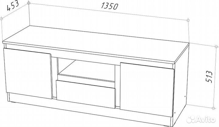 Тумба тв-135 Stern (Штерн) дизайн 2