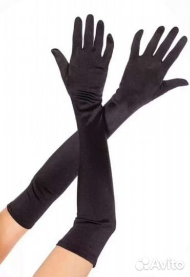 Перчатки длинные, стрейч