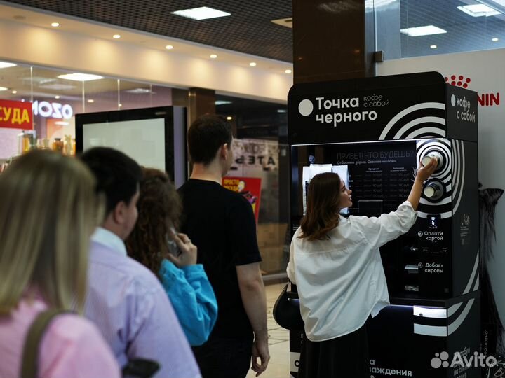 Кофе автомат в проходном месте