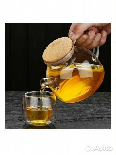 Чайник заварочный стеклянный 1000 мл