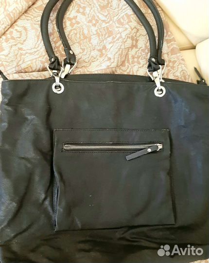 Сумка женская натуральная кожа двусторонняя