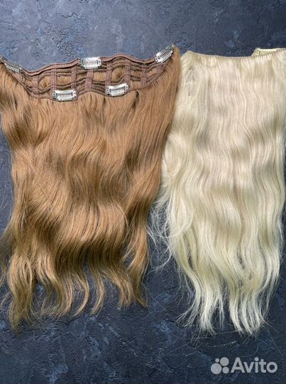 Волосы на заколках 25 см