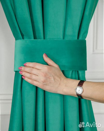 Шторы бархат Беллиссимо атлантис