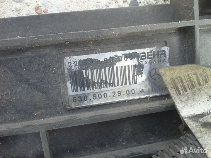 Блок вентилятора Мерседес Вито 638 кузов