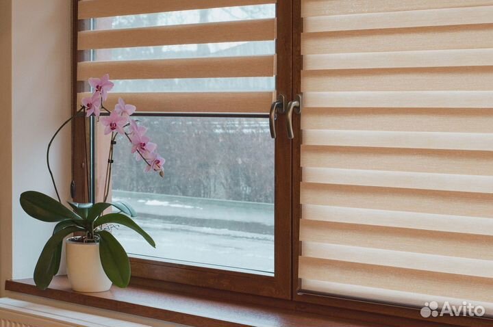 Рулонные шторы день, ночь