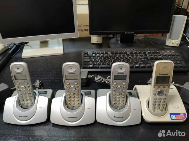 Радиотелефоны Panasonic 4шт