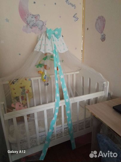 Бортики и балдахин в кроватку