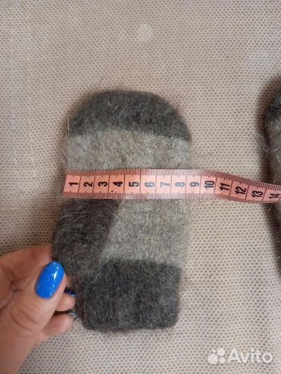 Варежки из натуральной шерсти