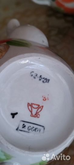 Сервиз чайный розы агашки фарфор роспись Песочное