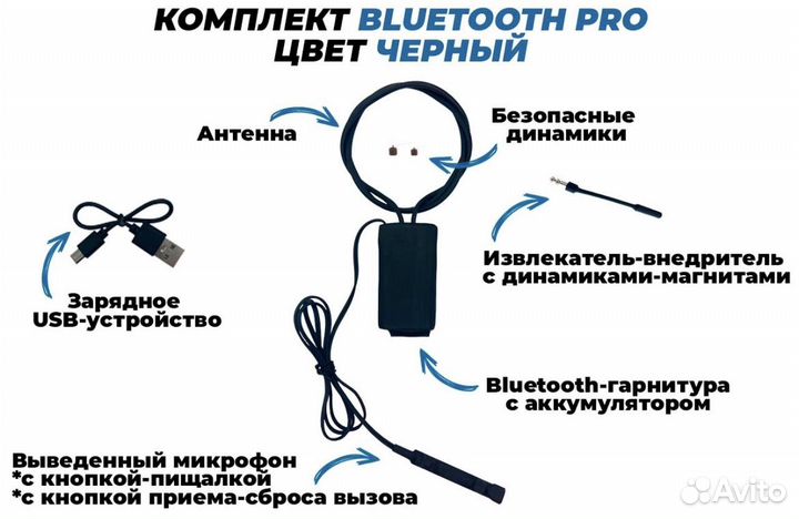 Микронаушник Bluetooth Pro