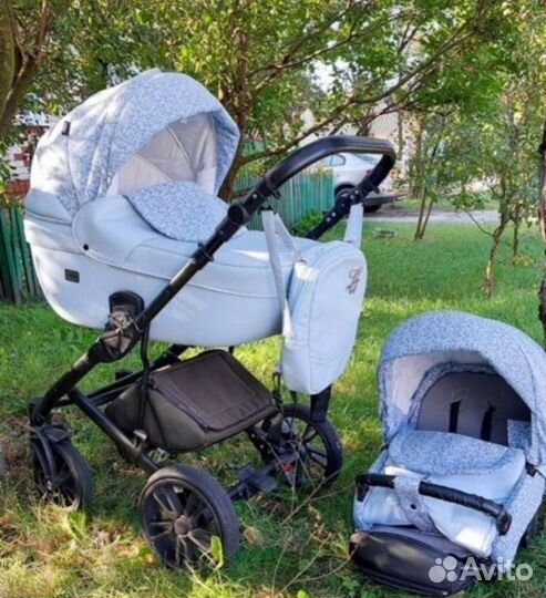 Коляска 2в1/3в1 indigo mio ecco premium