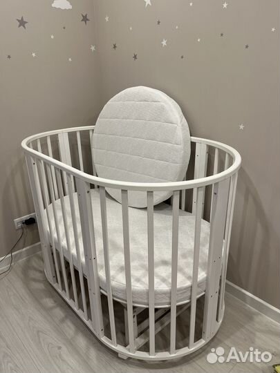 Детская круглая кроватка 8 в 1