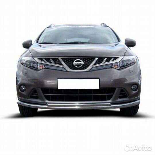 Защита переднего бампера Nissan murano (2011)