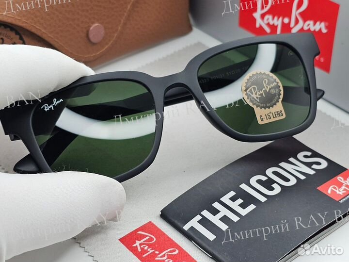 Очки Ray Ban 4323 Matte Classic Green Стекло