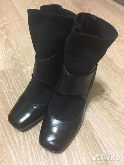 Стильные кожаные ботильоны р 39