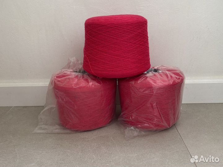 Пряжа в бобинах шерсть