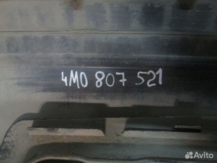 Юбка заднего бампера Audi Q7 2015-2019 спойлер