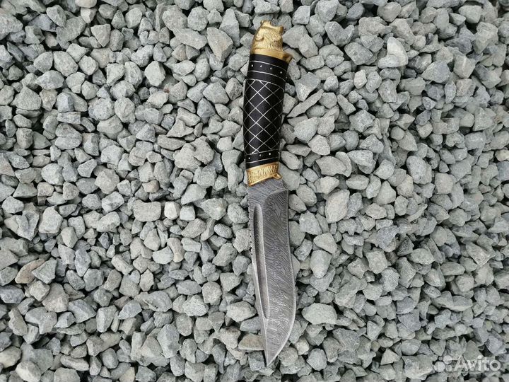 Подарок - Охотничий нож из дамасской