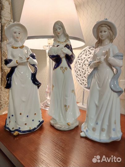 Фарфоровая статуэтка, девушка,дама