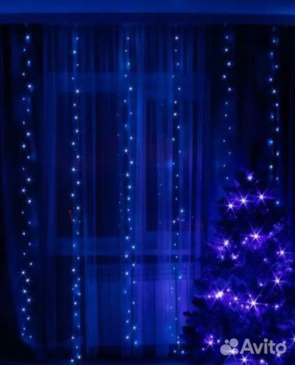 Гирлянда штора 3 на 3 метра
