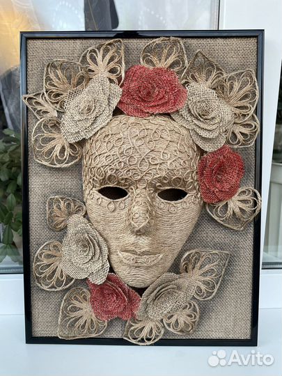 Декоративная картина маска ручной работы