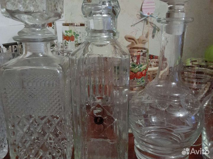 Графины, стаканы, рюмочки СССР