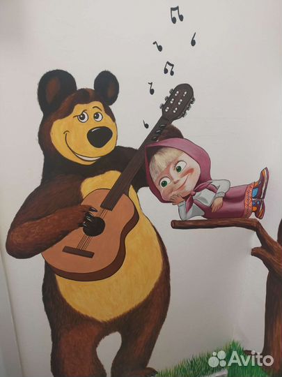 Роспись стен, портреты по фото, картины на заказ