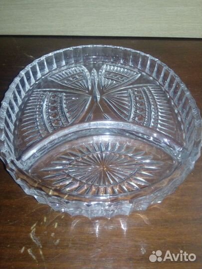 Хрустальная менажница