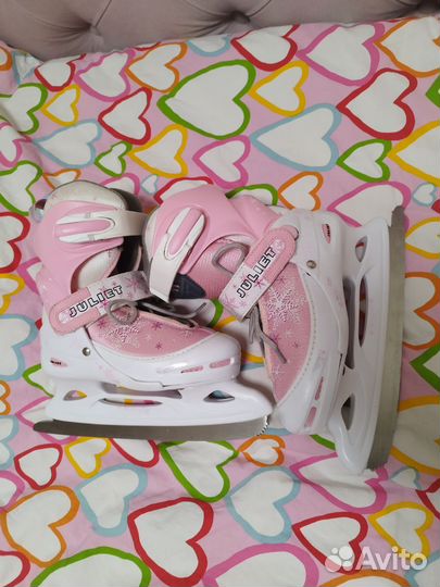 Коньки раздвижные для девочки 30-33